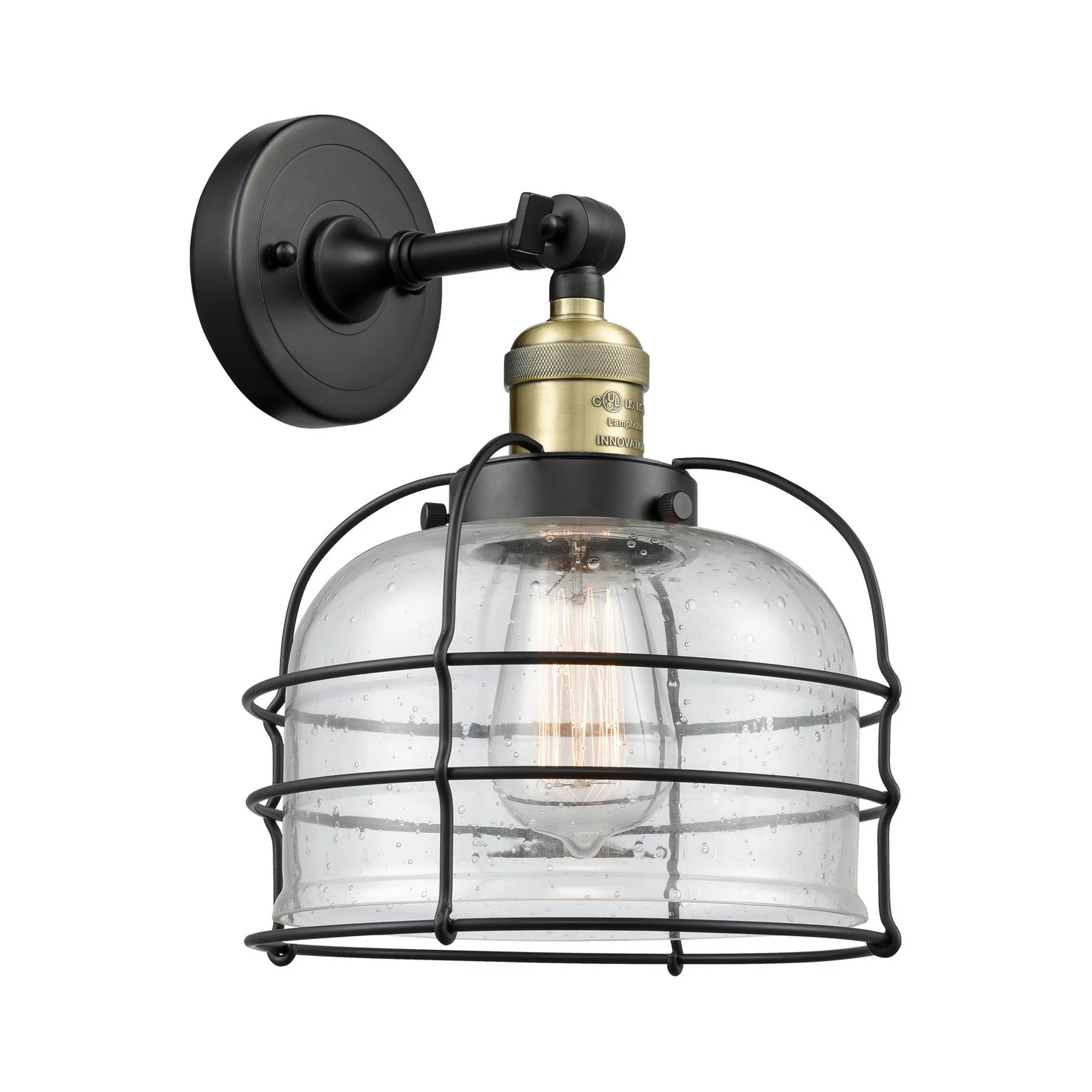Innovations Lighting - Bell Cage - 1 Light Wall Sconce In Traditional Style-12