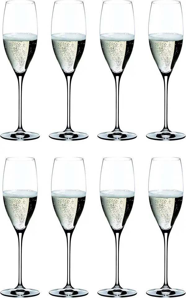 Riedel 8-Piece Vinum Cuvee Champagne Glass Set, 8.11 Oz
