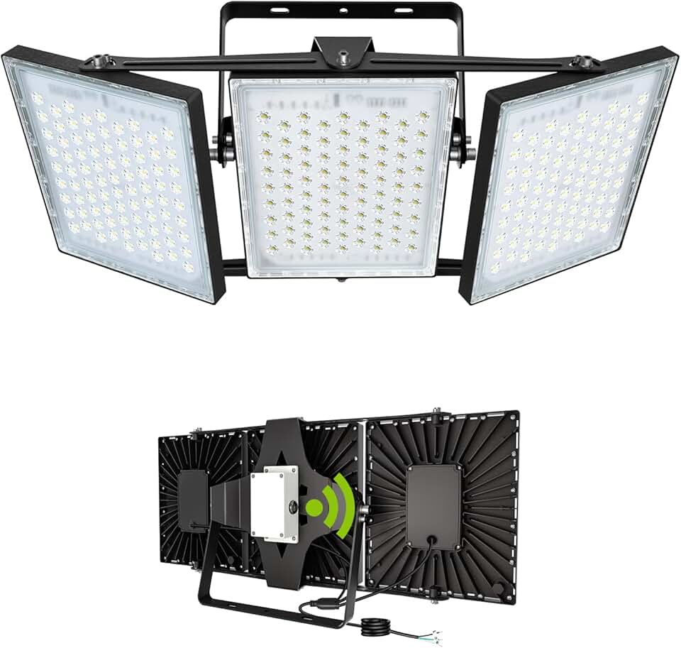 STASUN 750W Dusk to Dawn LED Flood Light, 76000lm 6000K Super Bright Outdoor Lighting, IP66 Waterproof, Wide Angle, LED Security Area Light for Yard, Patio, Parking Lot