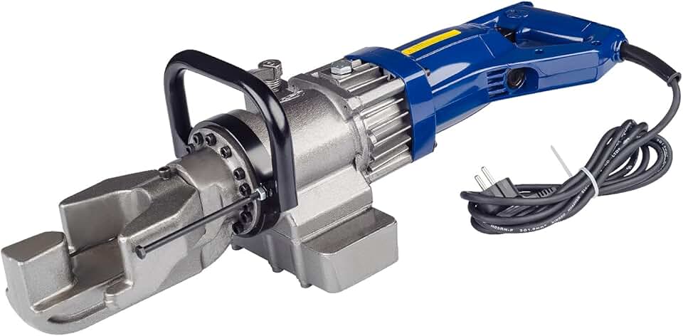 Electric Hydraulic Rebar Bender, 900W 110V 5/8Inch 16 mm Bending Steel Machine Hand Held Rebar Bender Angle 0-130 Degrees with Positioning Bolt