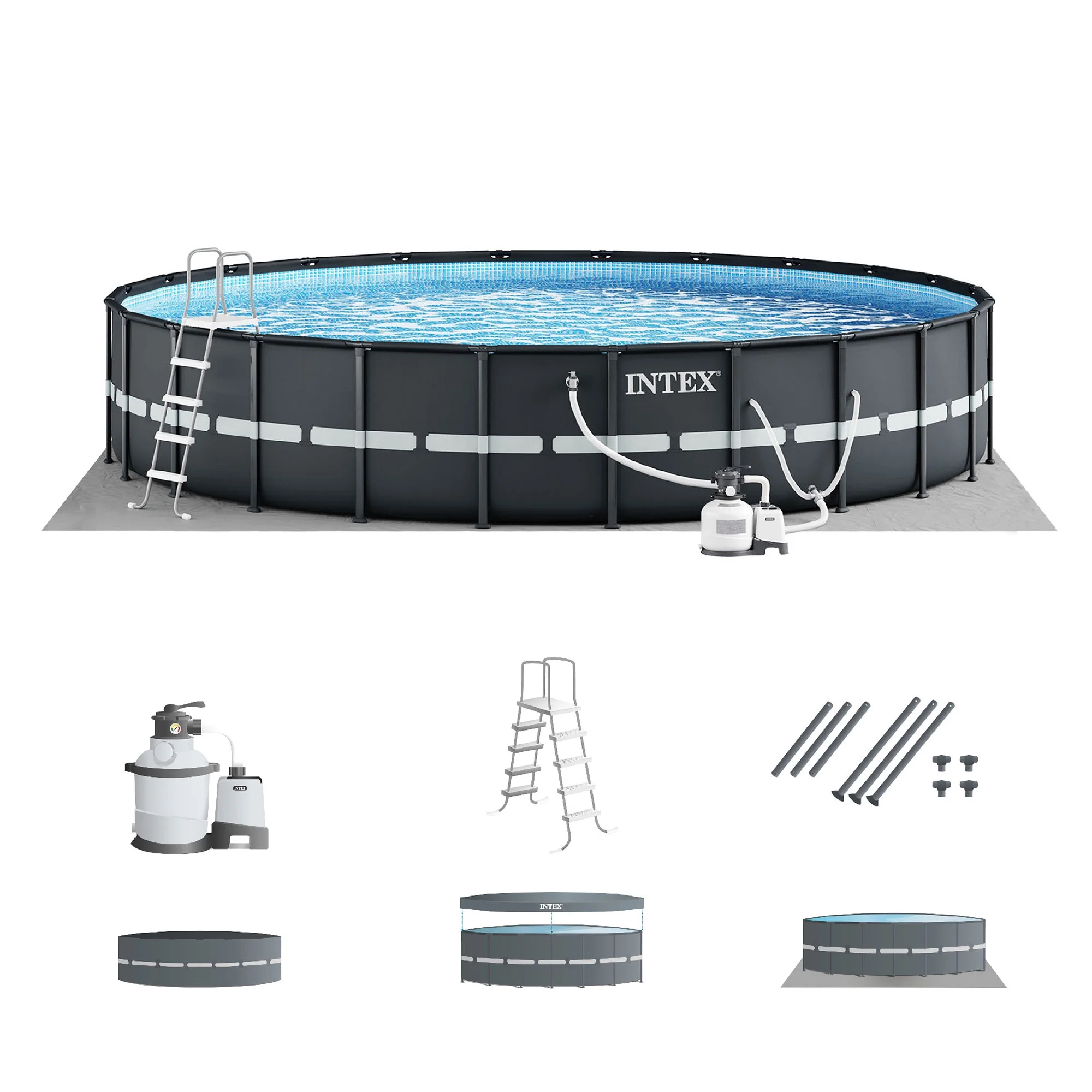 INTEX Ultra XTR 14ft x 42in Above Ground Swimming Pool Set w/ Filter Pump