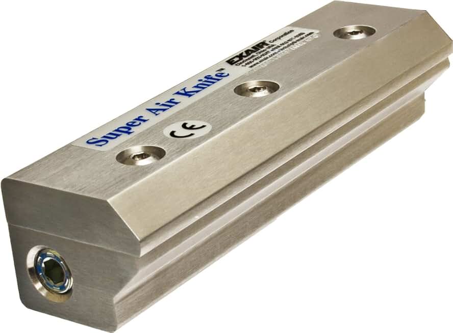 EXAIR 110006 Super Air Knife, 2.9 SCFM per Inch Maximum Flow Rate, 80 psig