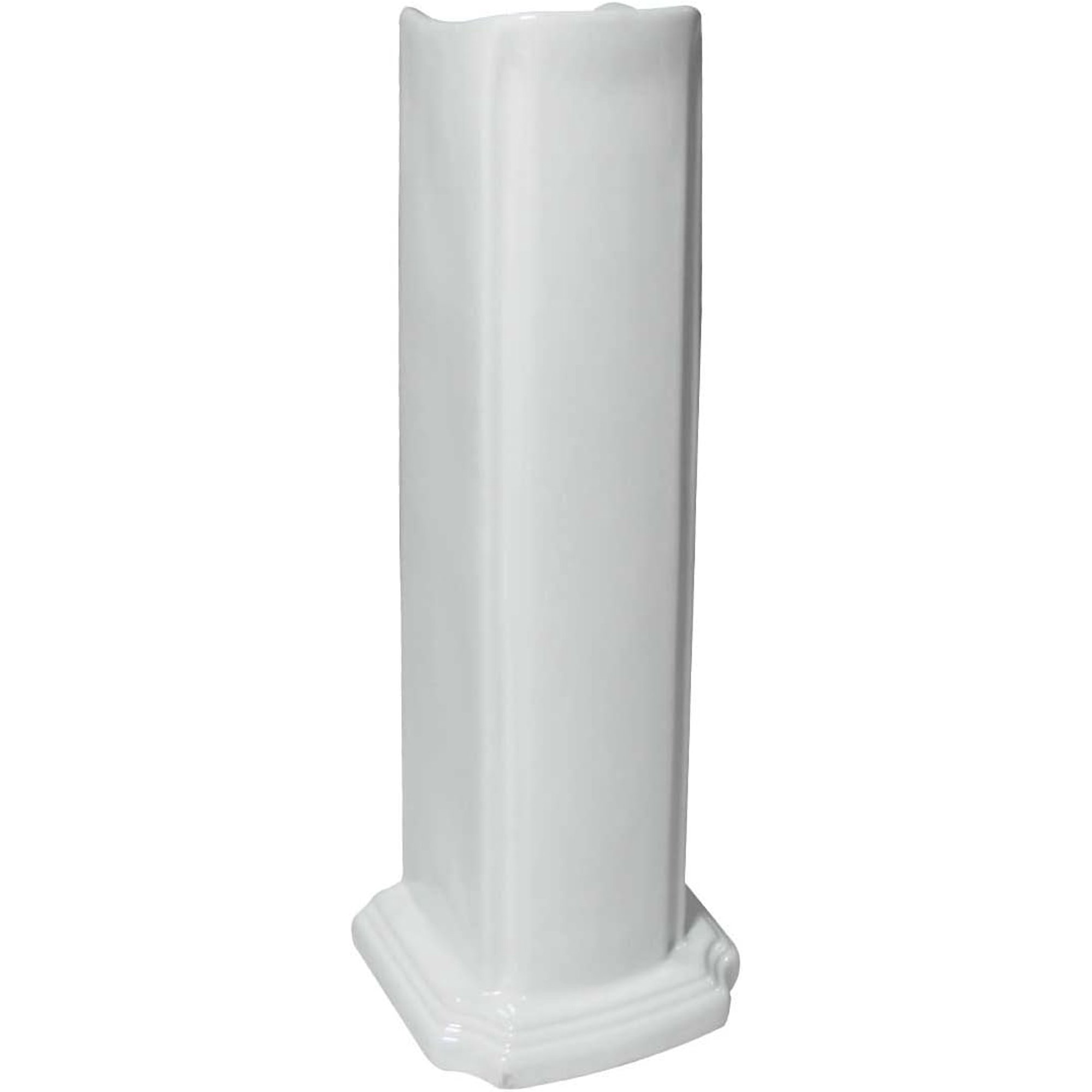 Pedestal Sink Leg 26 3/4 in. Wide White Porcelain Bathroom Pedestal Sink Leg