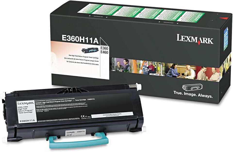 Lexmark E360H11A Return Program High-Yield Cartridge, Black - in Retail Packaging