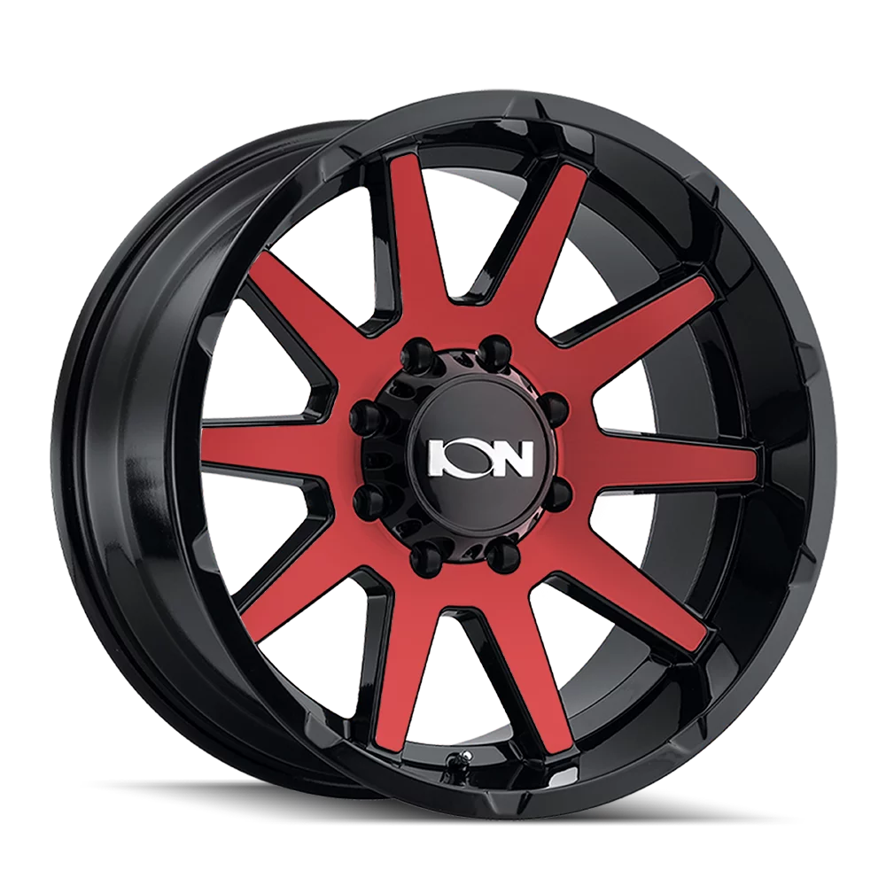 Ion 143 20X9 5X139.7 18Et 108Cb Gloss Black/Red Machined