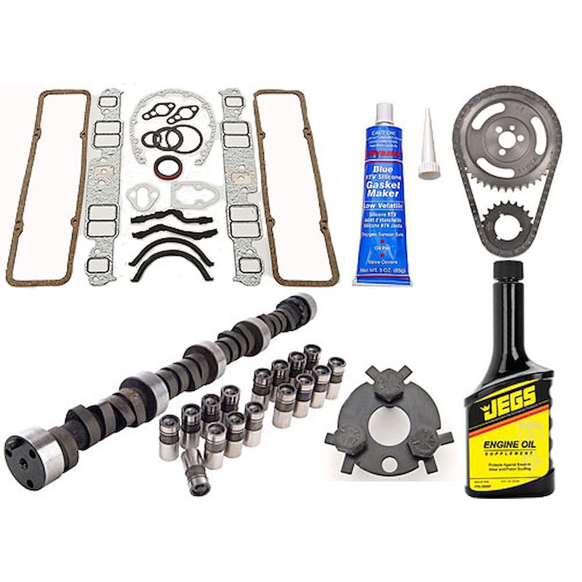 JEGS 200103K Camshaft and Lifter Install Kit 1957-1985 Chevy 262-400 Includes: H
