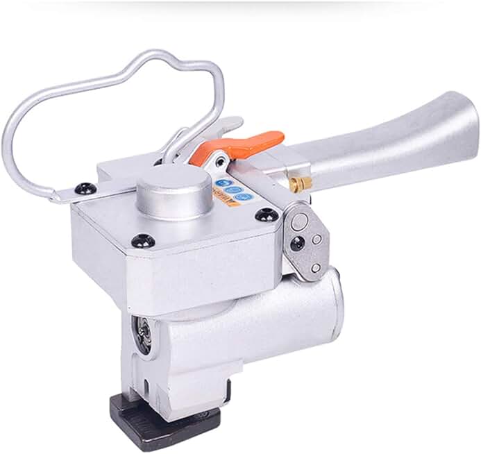 Hanchen Pneumatic Strapping Tool Hand Held Pneumatic Strapping Machine for 0.43 to 0.75 inches PP PET 1-5s Strapping Portable Pneumatic Welding Banding Packing Tools with CE Certificate