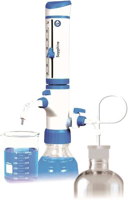 2.5-30mL Sapphire Research Grade Bottle Top Dispenser w/Dual Inlet Technology