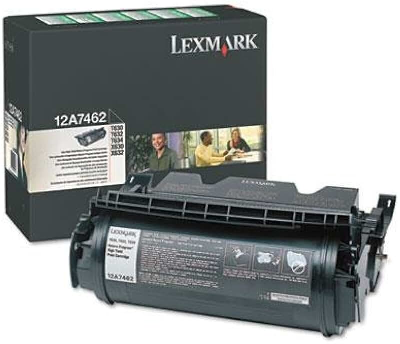Lexmark 12A7462 T630 T632 T634 X630 X632 X634 UDS-140 142 144 Toner Cartridge (Black) in Retail Packaging