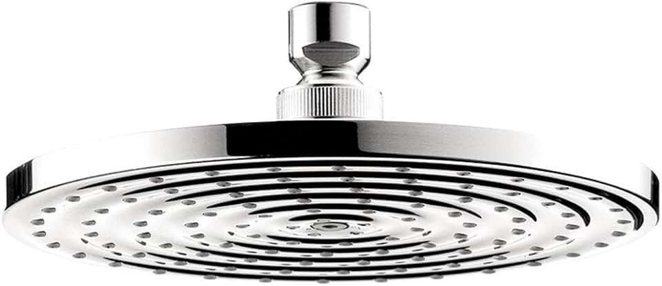 hansgrohe Raindance S 7-inch Showerhead Easy Install Modern 1-Spray RainAir Air Infusion with Airpower with QuickClean in Chrome, 27476001