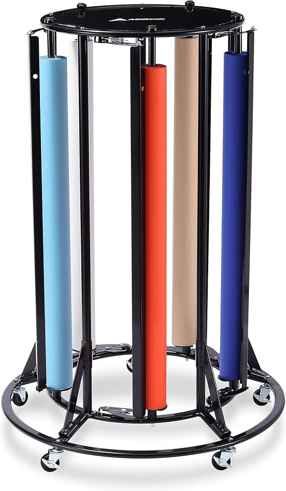 Adir Paper Roll Holder - Butcher & Kraft Large Paper Roll Dispenser Stand and Cutter for Up to 36 Inch Wide Rolls - Sturdy & Easy to Use in Classroom, Arts & Crafts Activity(Paper Rolls Not Included)