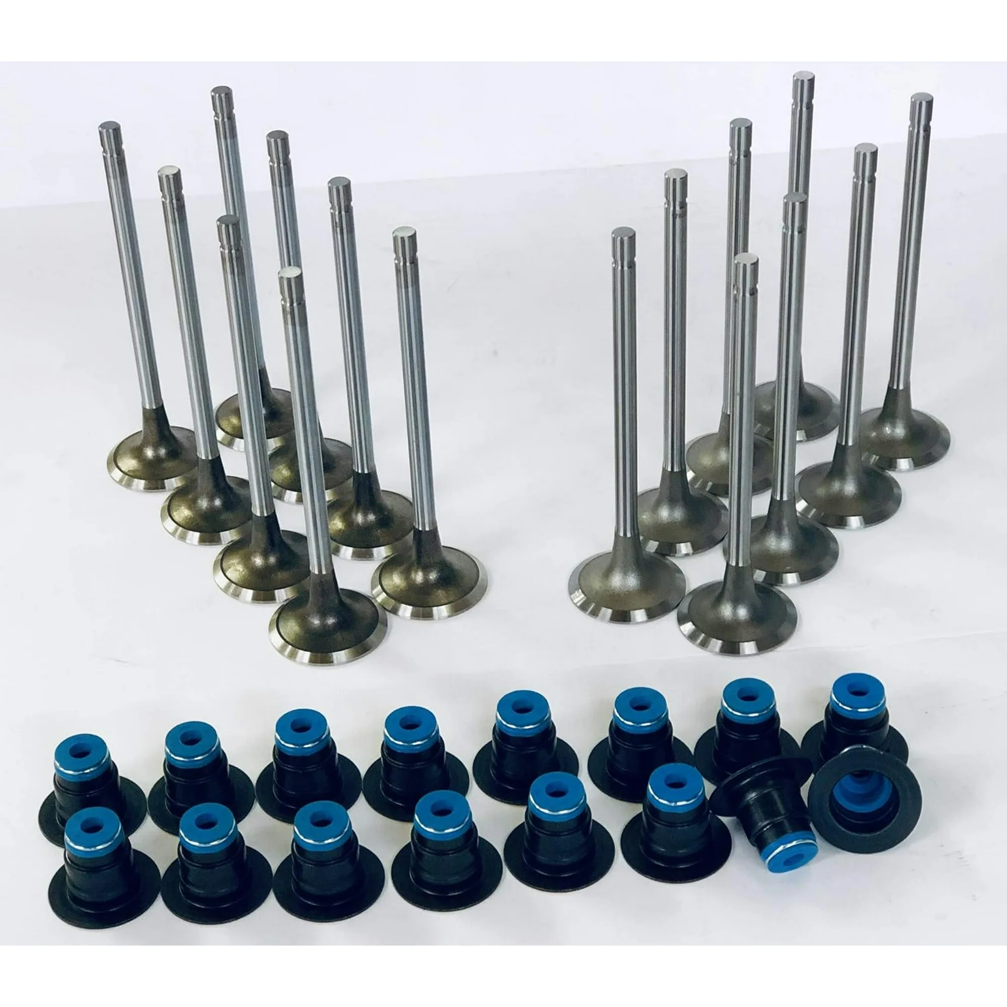 Intake & Exhaust Valves & Seals compatible with Ford Super duty 7.3L OHV 1993-2003