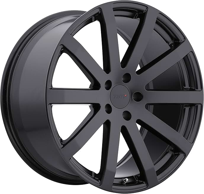 TSW BROOKLANDS Black Wheel with Painted Finish (19 x 9.5 inches /5 x 4 inches, 40 mm Offset)