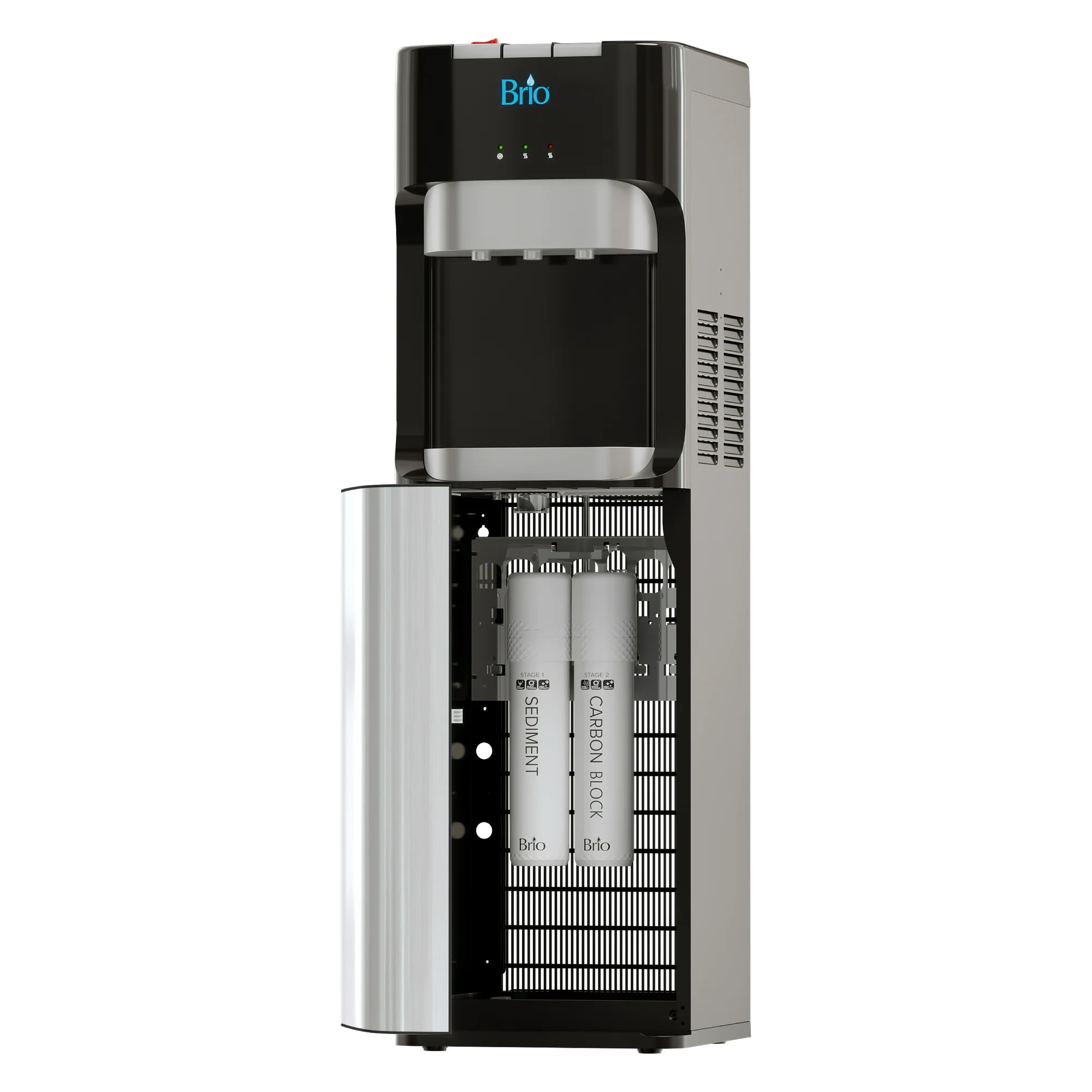 Brio 400 Series 2-Stage Filtration Water Dispenser Tri-Temp Digital, Connects to your water line, Height 41.05