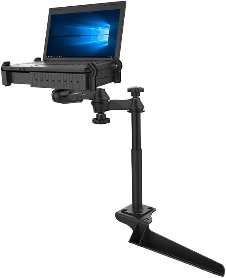 RAM-VB-185-SW1 No-Drill Laptop Mount for '97-16 Ford F-250 - F750 + More Compatible with 10