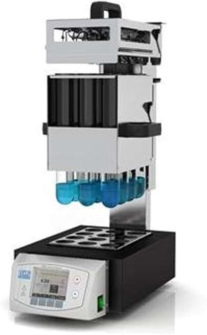 S30100190 Model DKL 12 Stainless Steel Automatic Kjeldahl Digestion Unit, 12-Position, 42 mm Tubes with 250/400 mL Capacity, 230V, 50-60 Hz