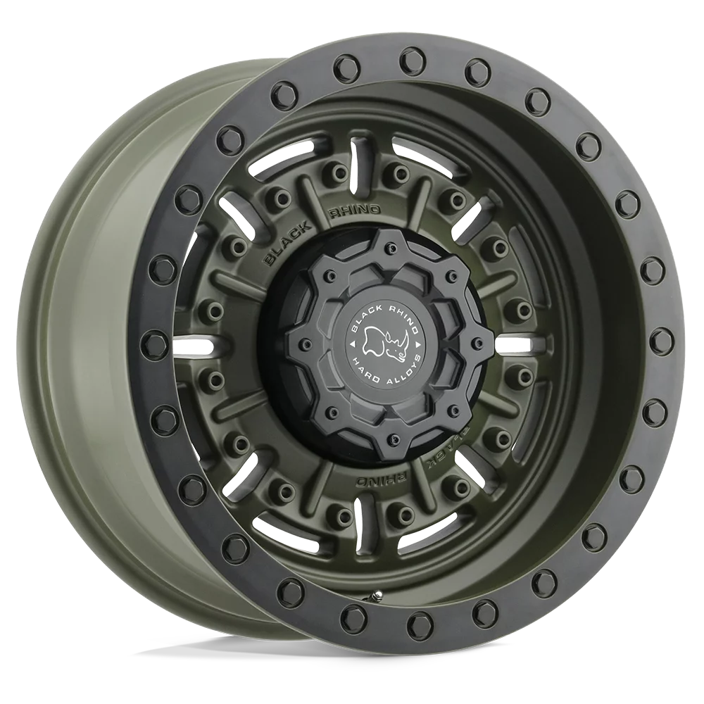 Black Rhino Cast Aluminum Rim BRABR 17X8.5 6X5.5 OD-GRN -18MM, 1785ABR-86140N12