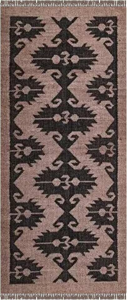 Wool Jute Square Rugs 12 Flatwave Kilim Rug Black Gray Hand Woven Rug Wool Jute Carpet Southwestern Rug Hand Braided Wool Jute Indoor Large Area Bedside Custom Mat Dining Table Doormat Hall Room