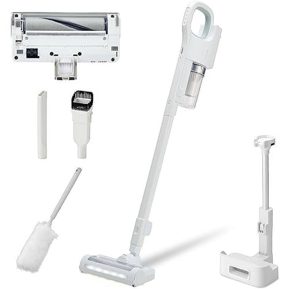 Iris Oyama Vacuum Cleaner Cordless Stick Cleaner Cyclone Suction Rechargeable Handheld Electrostatic Mop daspo SCD-190P-W White