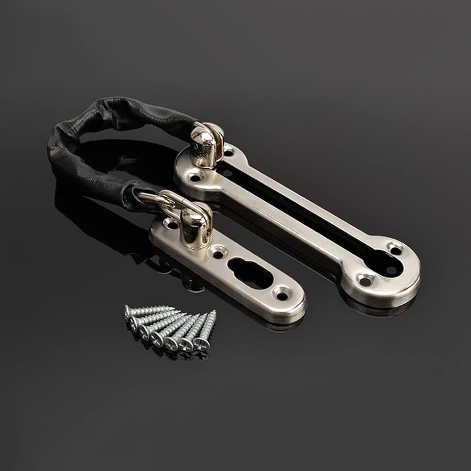 Anti-theft Stainless Steel Hotel Door Chain Latch Safety Guard Security Lock Security Limiter Tools Hardware for Home Door