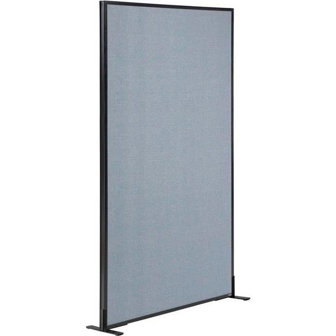 Interion Freestanding Office Partition Panel, Blue - 36.25 x 72 in.