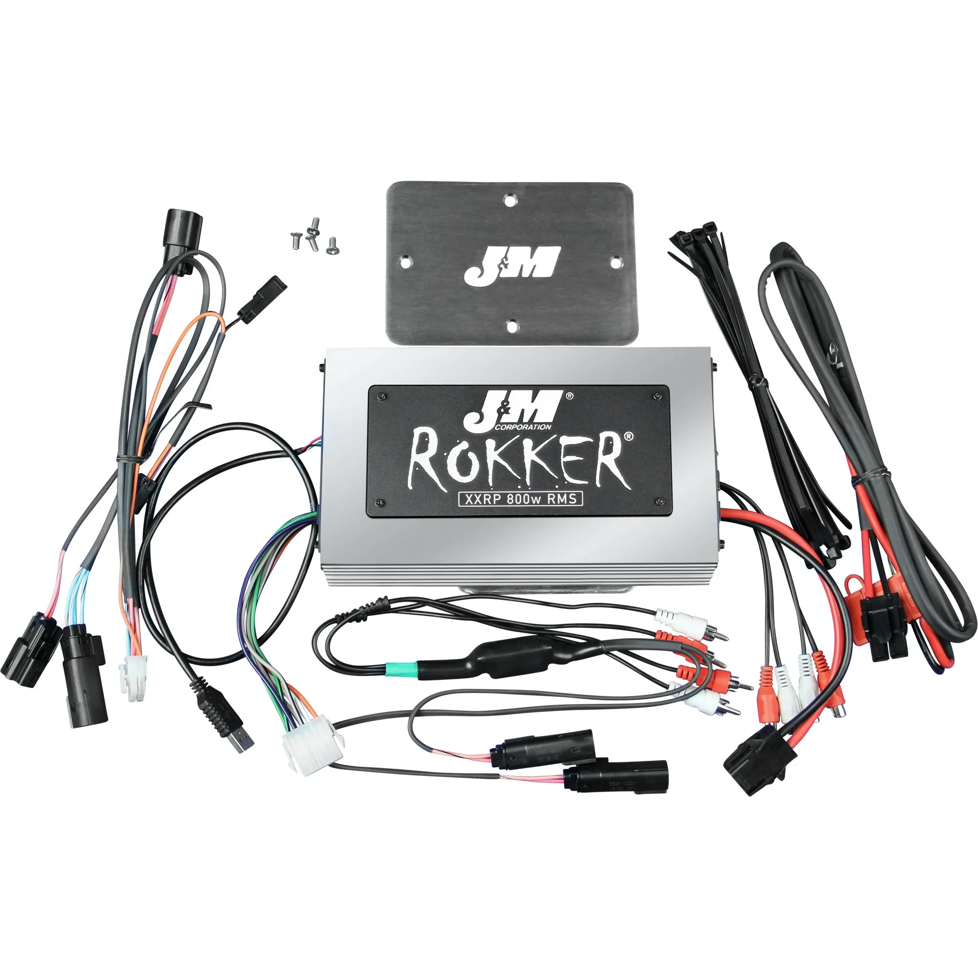 J&M JAMP-800HR15-RCP Rokker 800W 4-Channel Programmable Amp Kits
