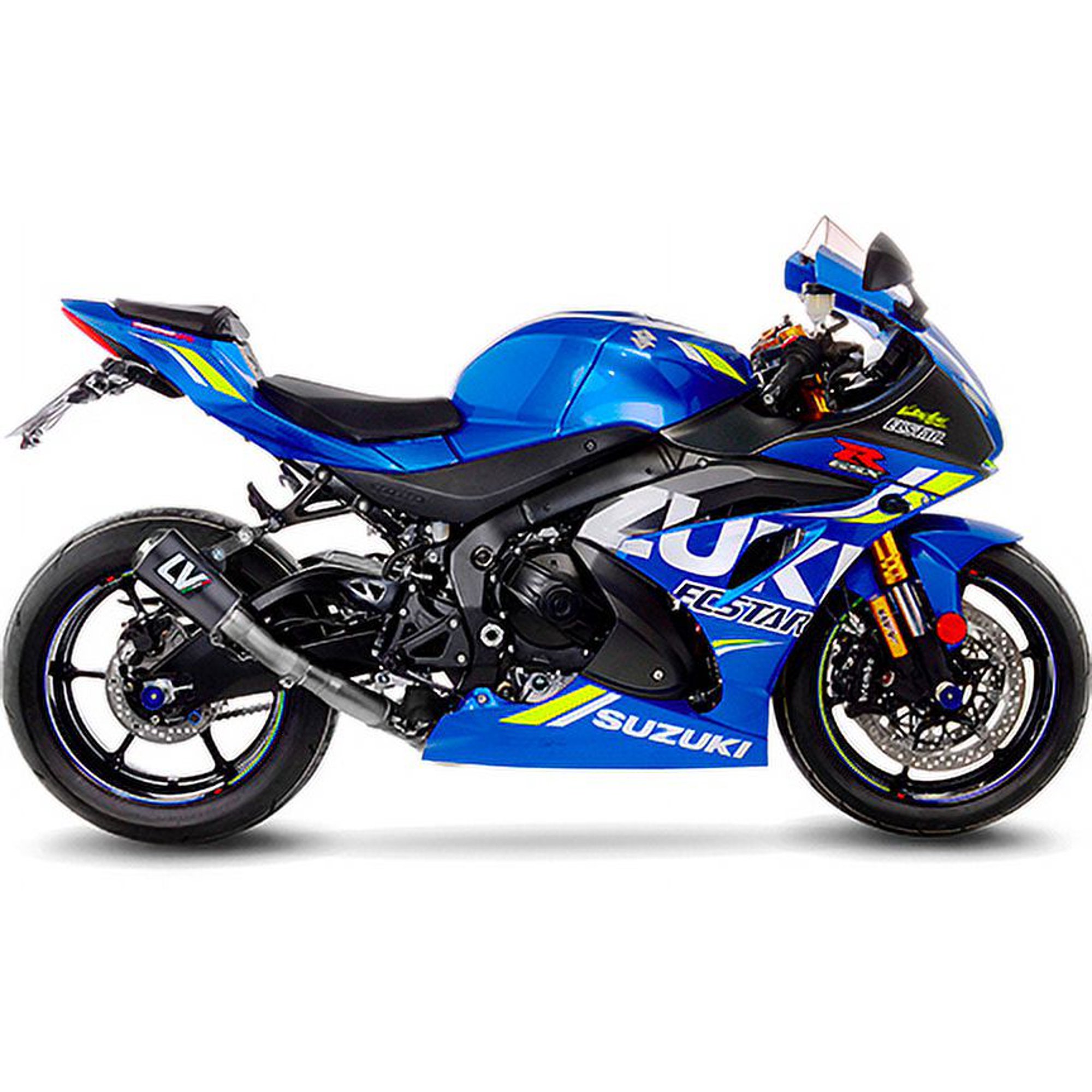 15231C - LV-10 Slip-On, Carbon Muffler - Stainless End Cap