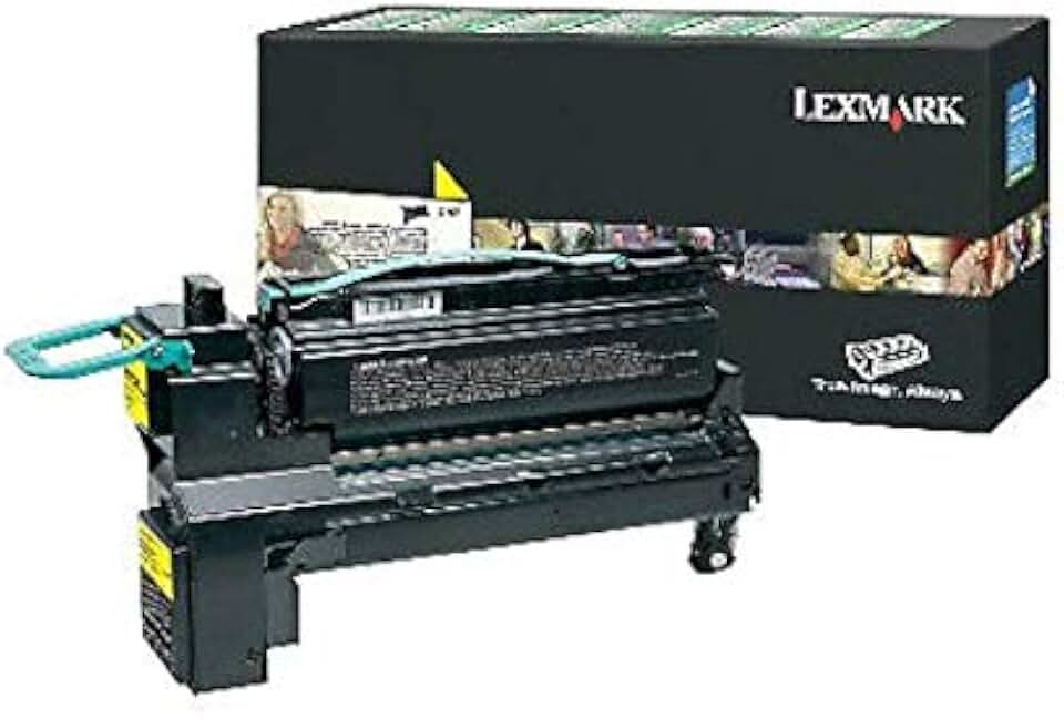 Lexmark 24B6021 XS795DTE XS798DTE Toner Cartridge (Yellow) in Retail Packaging