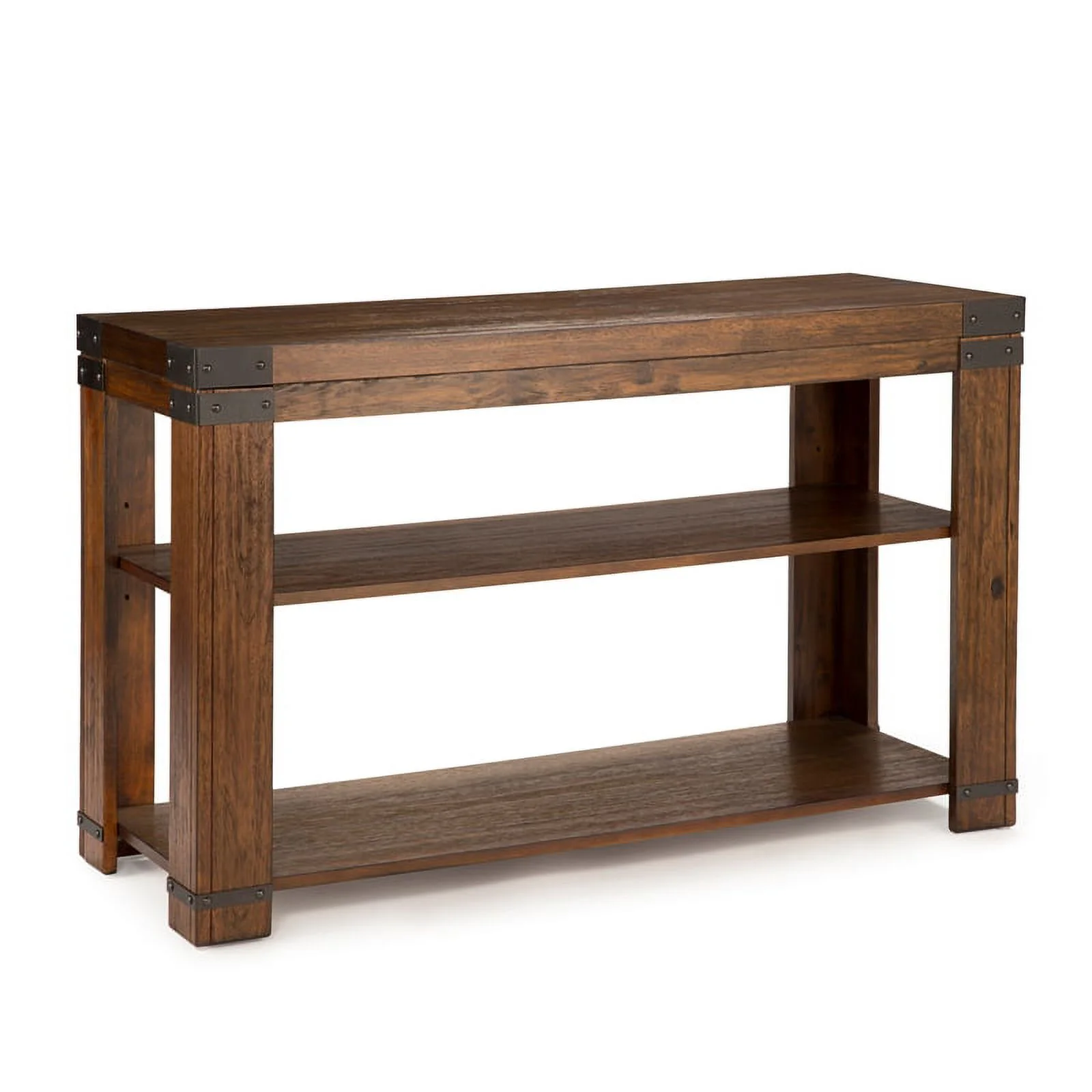Pemberly Row Modern Console Table in Medium Cherry