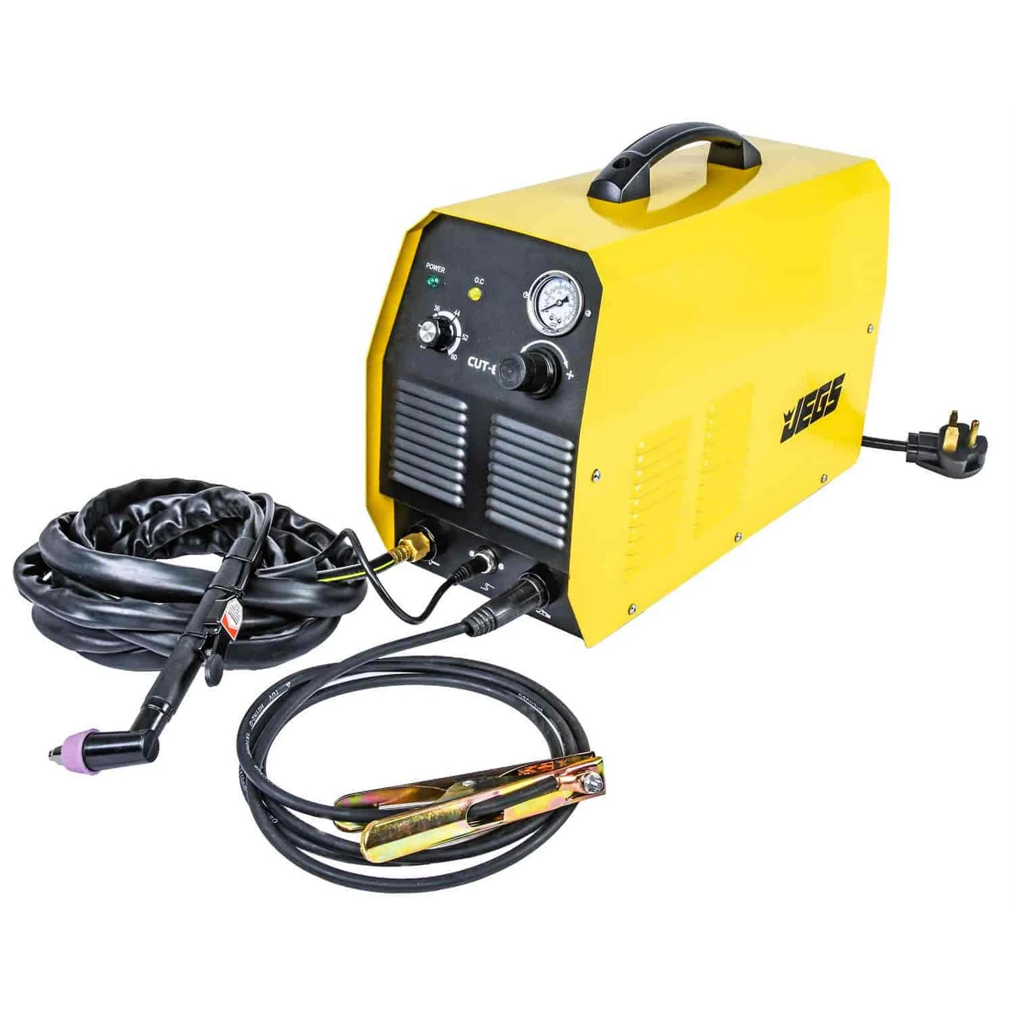 JEGS 81601 Cut 60 Plasma Cutter 220VAC 35 lbs. Duty Cycle: 60% @ 60A Cuts Steel