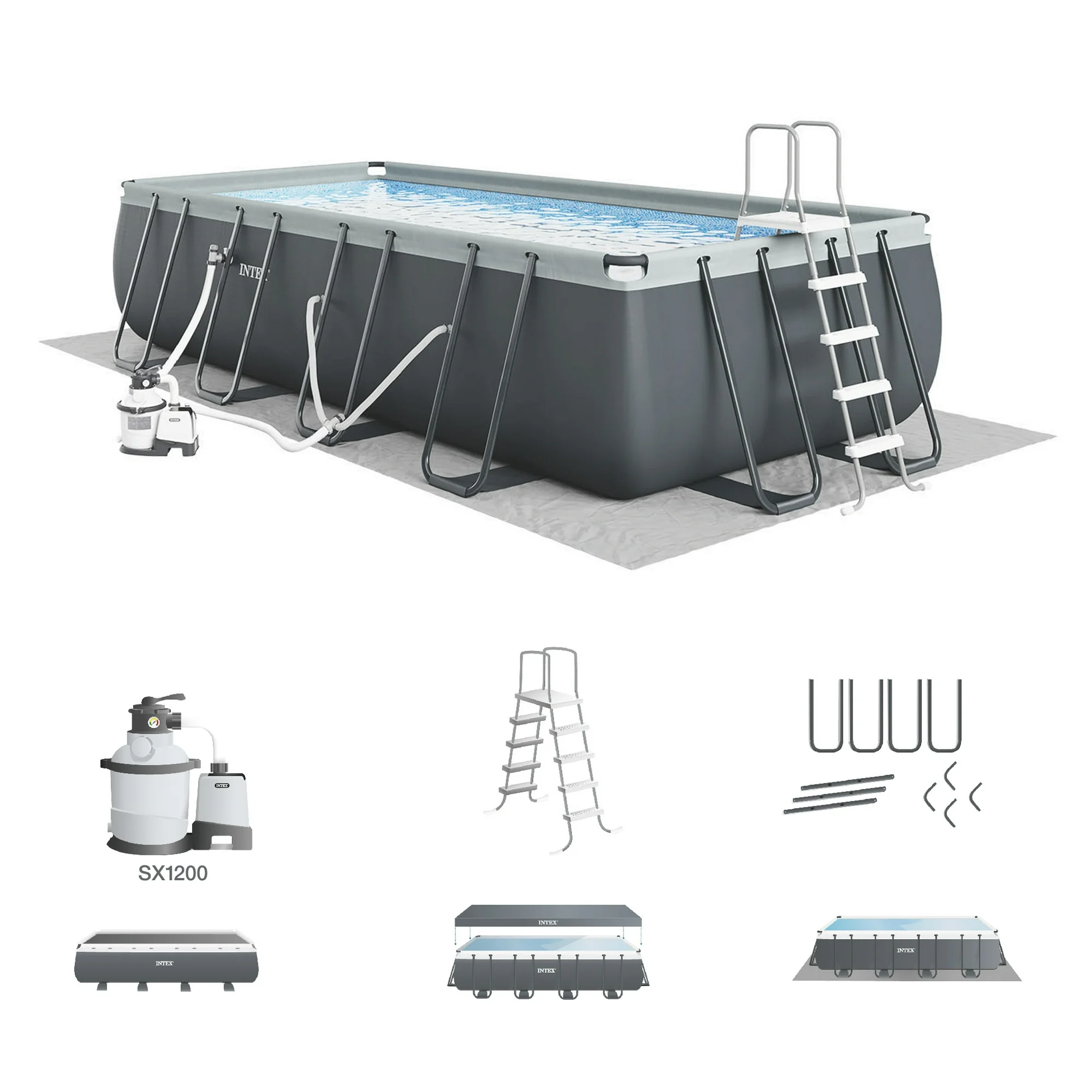 INTEX Ultra XTR 18ft x 52in Above Ground Swimming Pool Set w/ Filter Pump