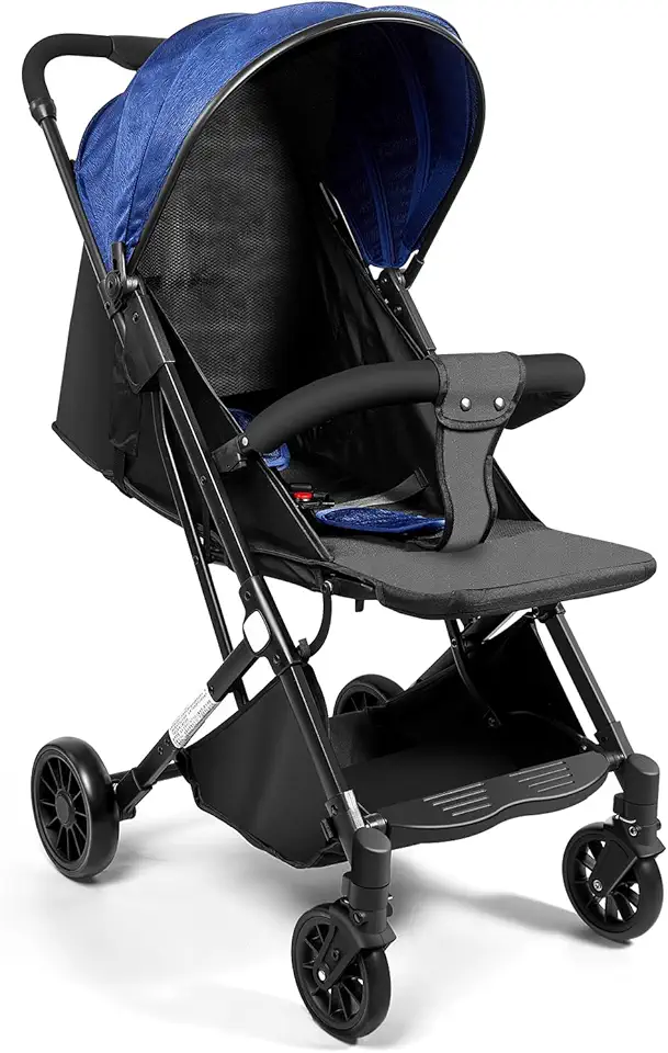 Umbrella Strollers for Toddlers 1-5, Travel Stroller for Airplane, Baby Stroller with Adjustable Canopy, Storage Basket
