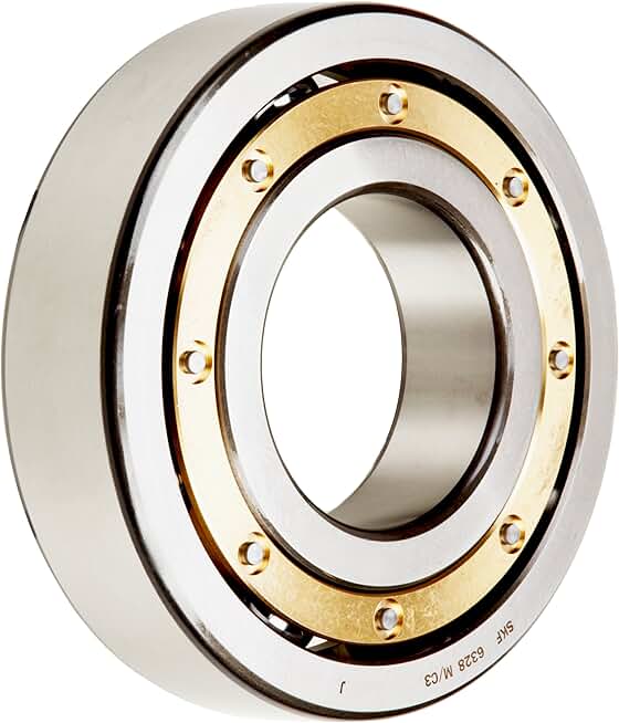 SKF 6322 M/C3VL0241 Radial Bearing, Single Row, Deep Groove Design, ABEC 1 Precision, Open, C3 Clearance, Brass Cage, 110mm Bore, 240mm OD, 50mm Width
