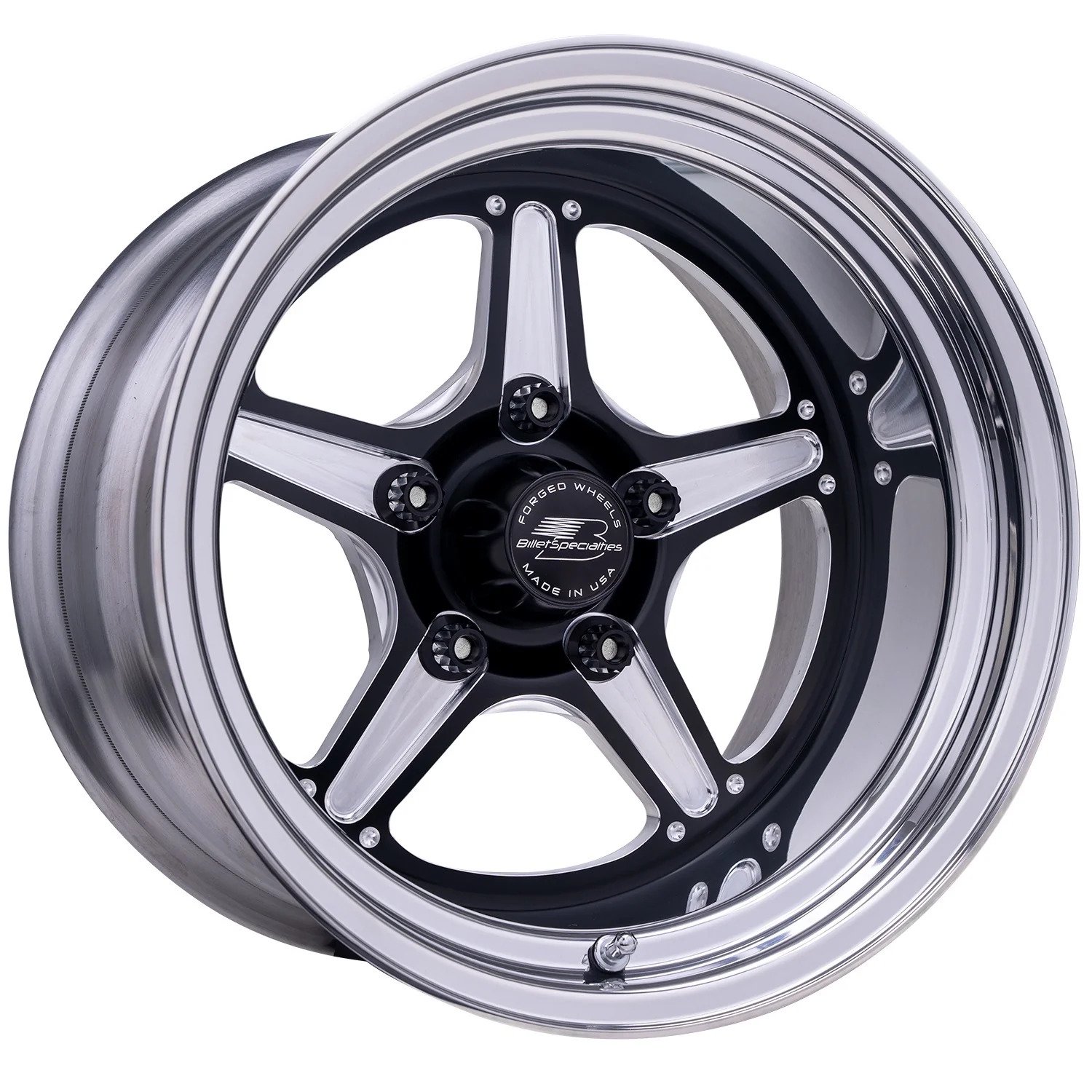 BILLET SPECIALTIES Street Lite Black Wheel 15X10 3.5IN BS BSPBRS23510L6135