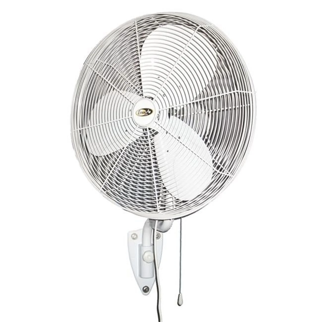 J and D  30 In. White Indoor & Outdoor Oscillating Wall Fan