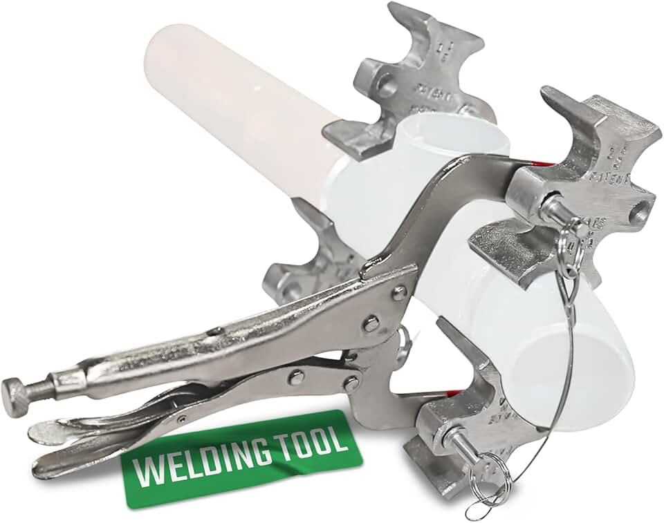 Sawyer Mfg Welders 3rd Hand - Portable Pipe Welding Tool with Versatile Welding Clamps - Works with Most Butt Weld Fittings and Pipes - Enhance Accuracy, Efficiency - Made in USA
