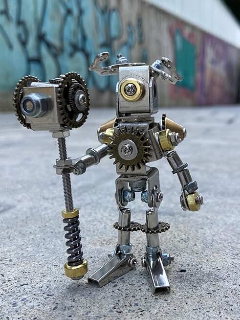 Mechanical Party Blind Box Machinery Saints Series Steampunk Handmade Assembled Metals Trend Gloves-Mechanical Saints Complete Box (Eight Tools)