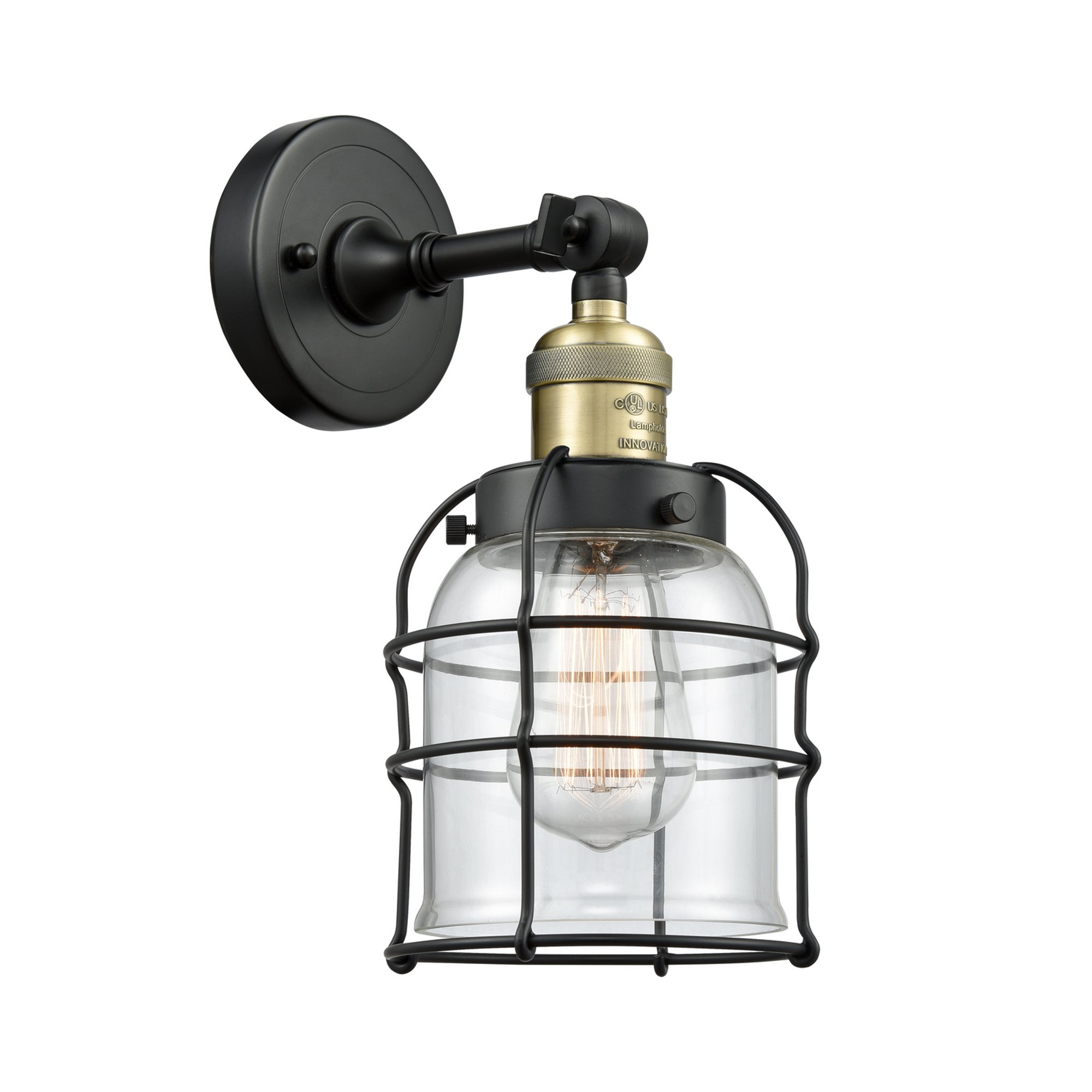 Innovations Lighting - Bell Cage - 1 Light Wall Sconce In Traditional Style-12