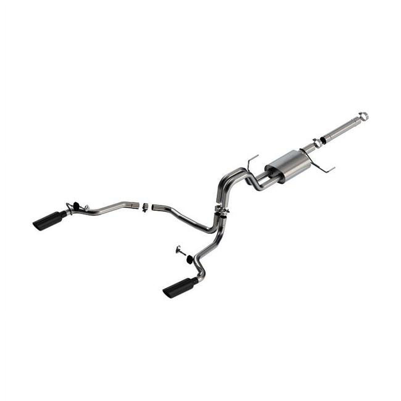 140903BC S-Type Cat-Back Exhaust System with Split Rear Exit for 2021-2022 Ford F-150