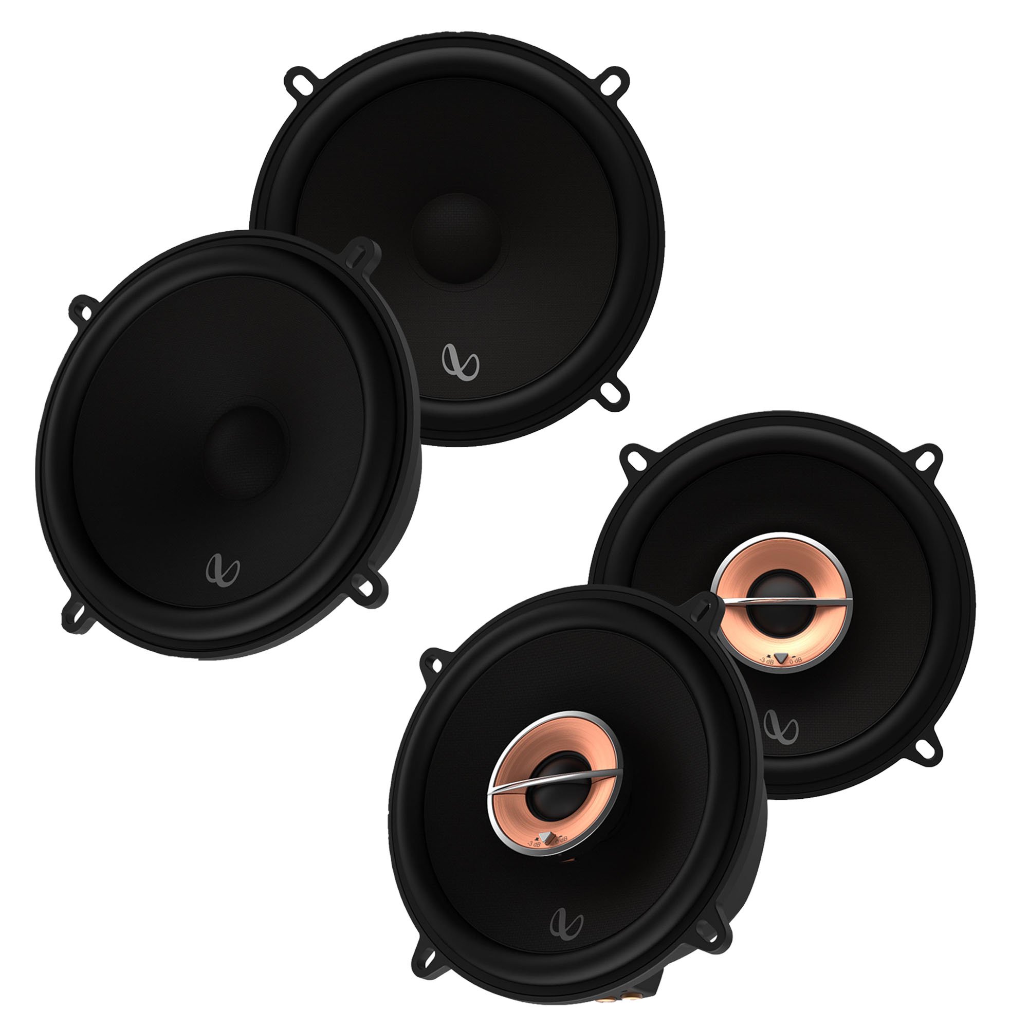 Infinity KAPPA503CF 5.25 Component Speakers (pair) with Infinity KAPPA53XF 5.25