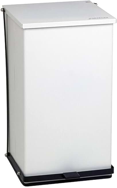 Receptacle Baked Epoxy in White Capacity: 100 Quart (25 Gallon)