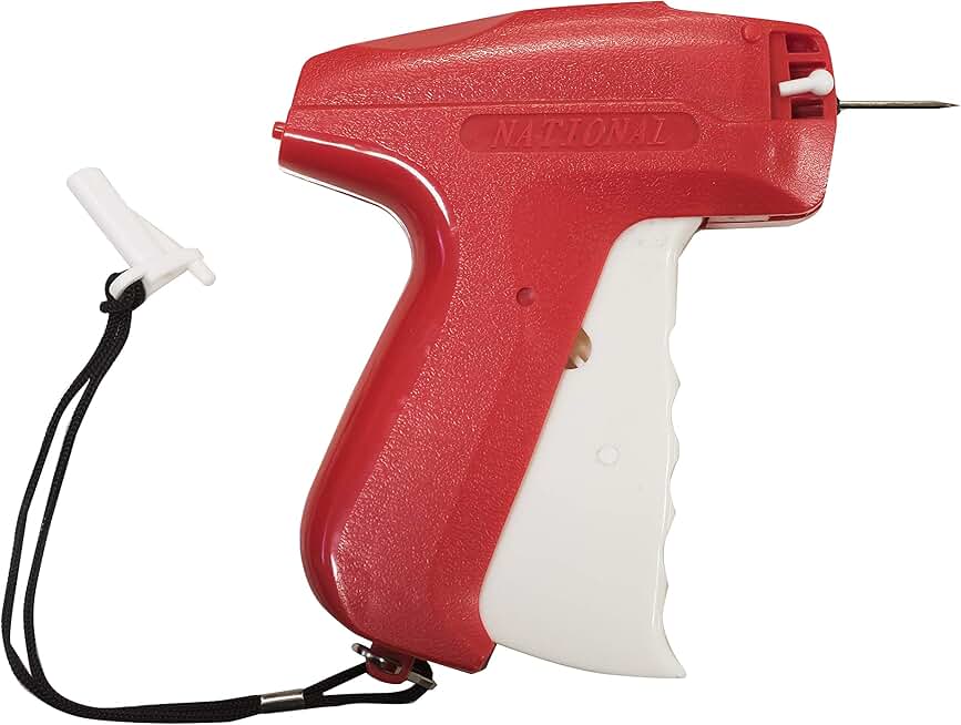 NAHANCO J11S Standard Clothes Pin Tagging Gun, Red (Pack of 100)
