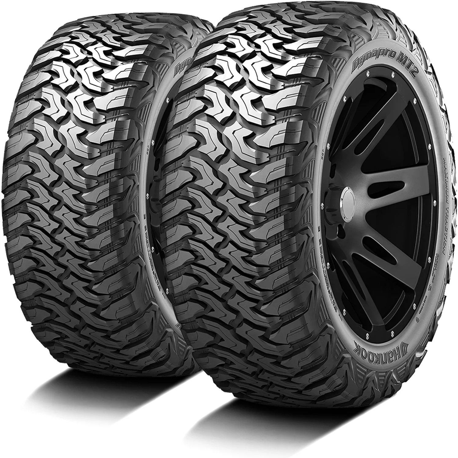 Pair of 2 (TWO) Hankook Dynapro MT2 LT 275/70R18 Load E 10 Ply MT M/T Mud Tires Fits: 2022-23 Chevrolet Silverado 1500 ZR2