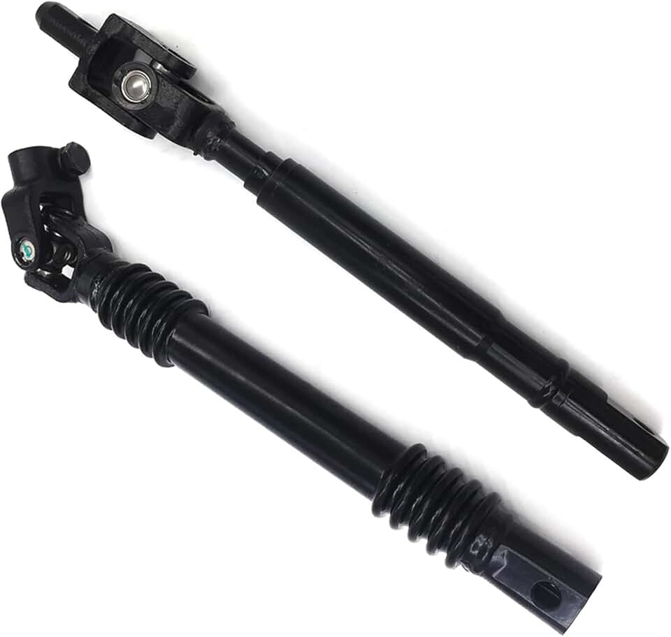 2pcs Upper Lower Intermediate Steering Shaft Kit Compatible with Silverado 1500 Tahoe Yukon 1999 2000 2001-2007