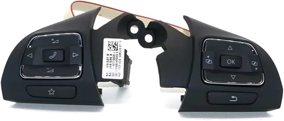 Multifunction Steering Wheel Audio Channel and Control Button 56d 959 537 B 56d 959 Compatible with VW 2011-2013 Compatible with Passat B7