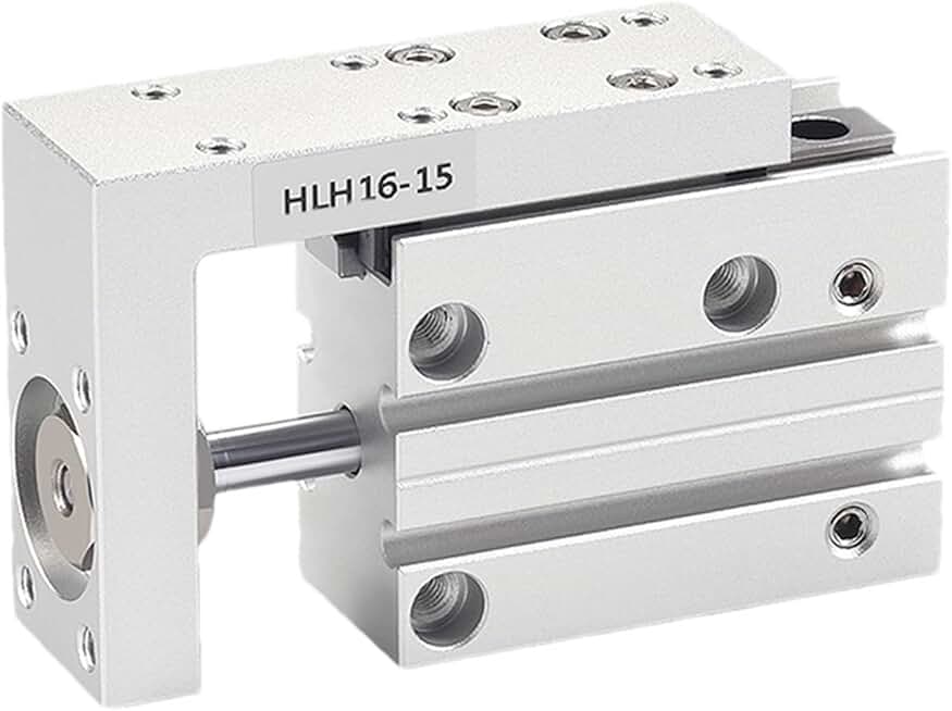 HLH6/10/16/20 Air Side Table Rail Type Pneumatic Cylinder Piston10S/15S/20S/30S/40S/50S 1Pcs(Stroke 5mm,Bore 6mm)