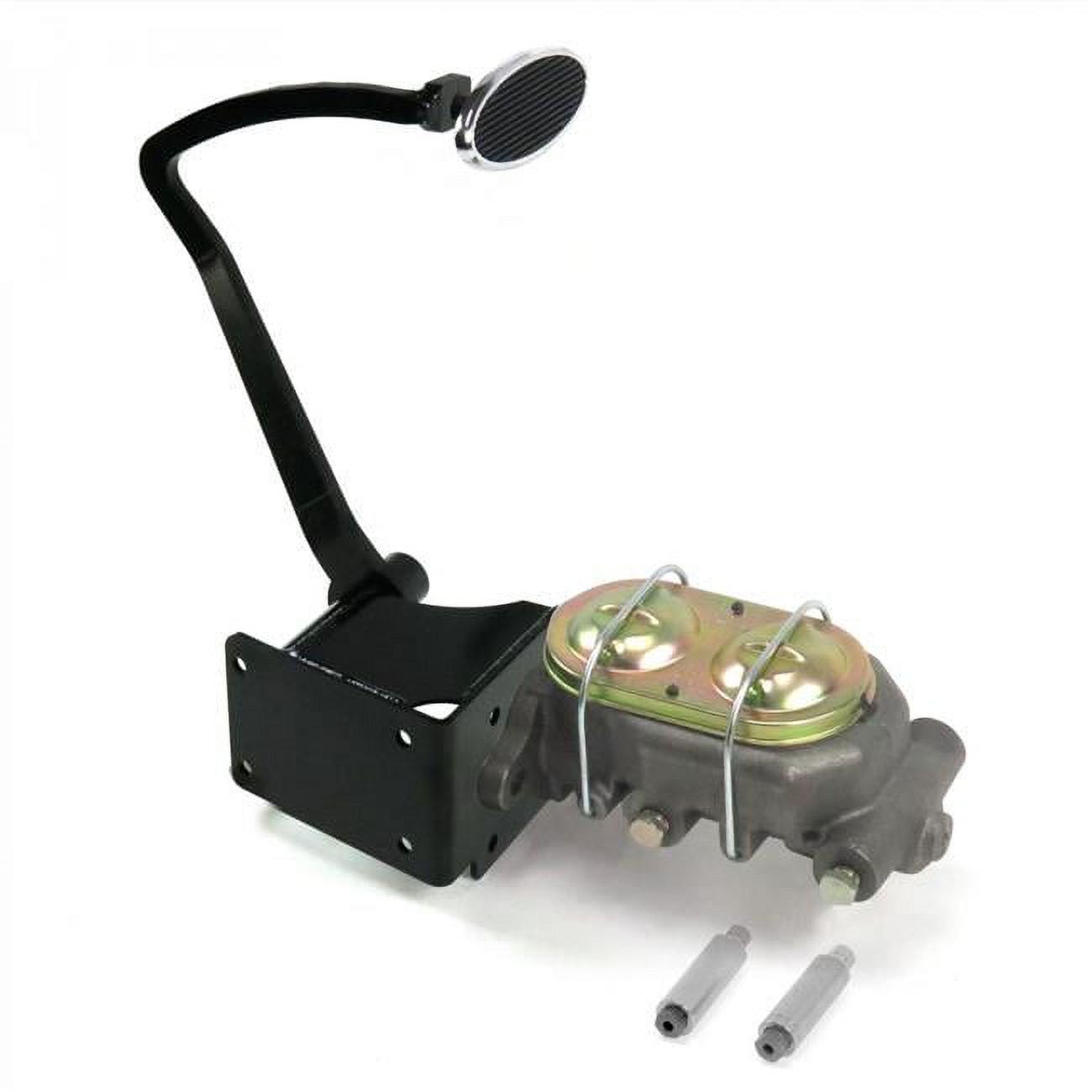 Helix Suspension Brakes & Steering  37-39 Chevy Manual Brake Pedal Kit Disc & Drum Small Oval Chrome Pad