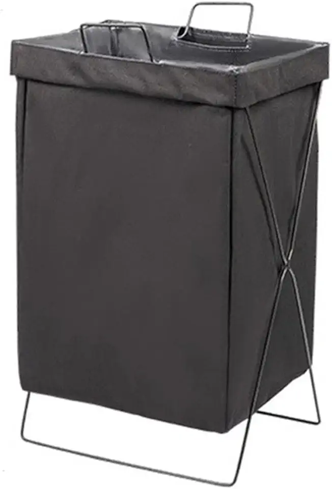 Laundry hampers Folding Dirty Clothes Laundry Organizer Bag Home Collapsible Large Laundry Hamper Laundry Bags Baskets Bathroom Organizer Bags (Color : Black)