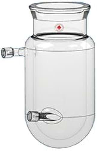 6475-320 Series Cylindrical Jacketed Reaction Flask for Use with 3/8In ID Tubing, 11 Thred Connection, 2000 mL