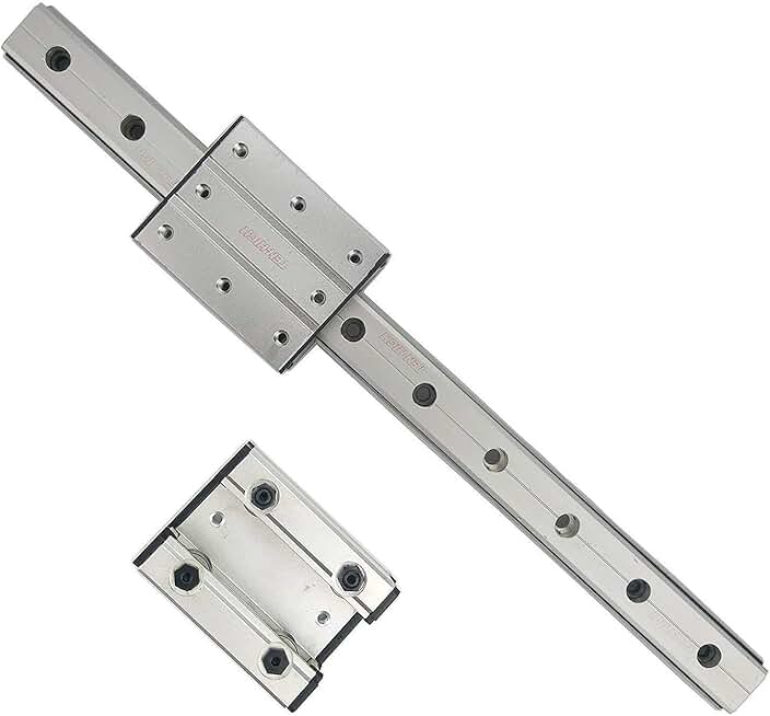 TEN-HIGH Double Axis Linear Rail 550mm LGR12 Linear Rail + 2 x LGB12-8UU Length 160mm Carriage Block for 3D Printer and CNC Machine.